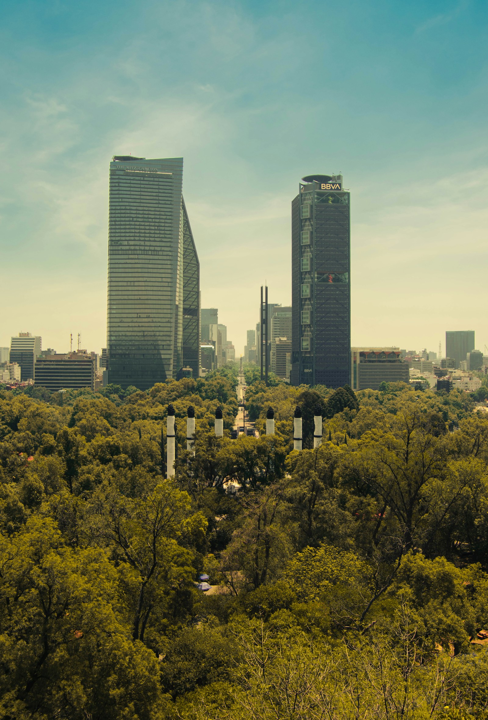 Modern skyscrapers in Mexico City